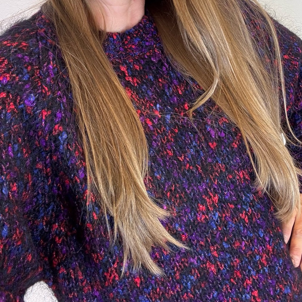 Multicolor Knitwear Lord & Taylor Mohair Long Sweater
